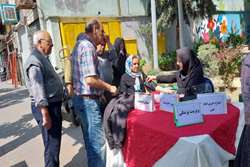 برپایی میز خدمت بیمارستان کودکان بهرامی و شهرداری منطقه ۷ به مناسبت هفته سلامت